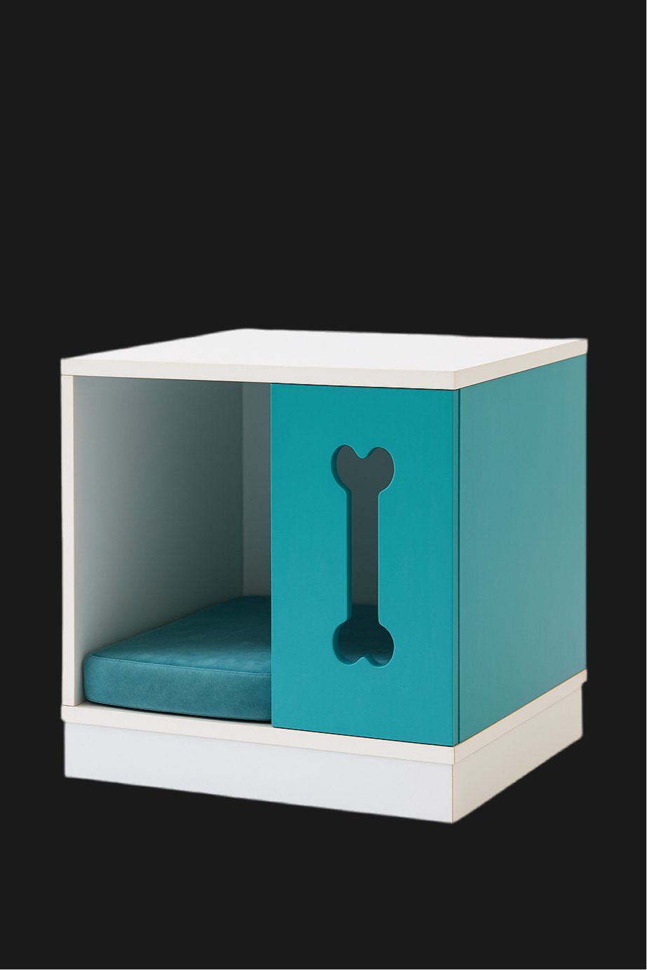 BONE COVE – Nightstand with Built-In Dog Bed