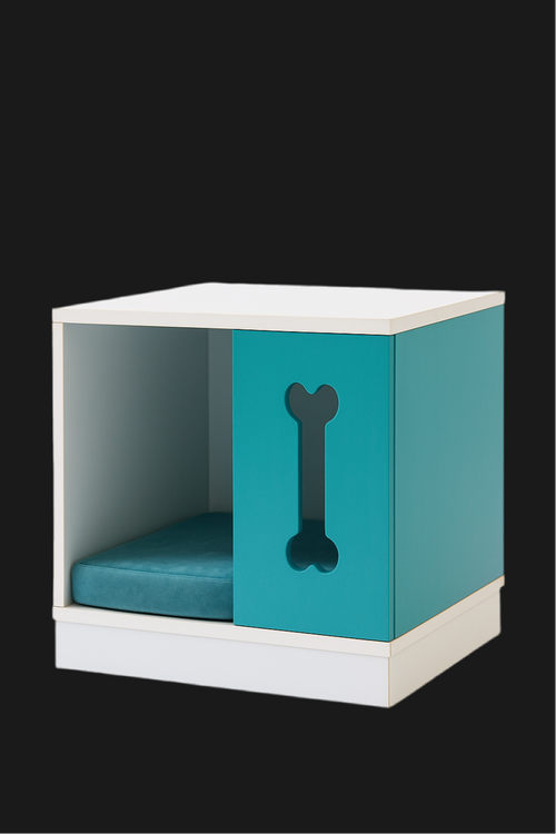 BONE COVE – Nightstand with Built-In Dog Bed