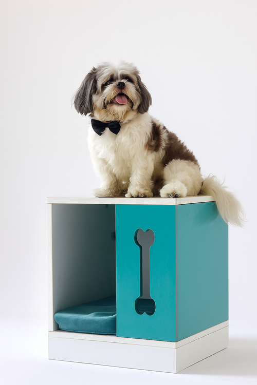 BONE COVE – Nightstand with Built-In Dog Bed